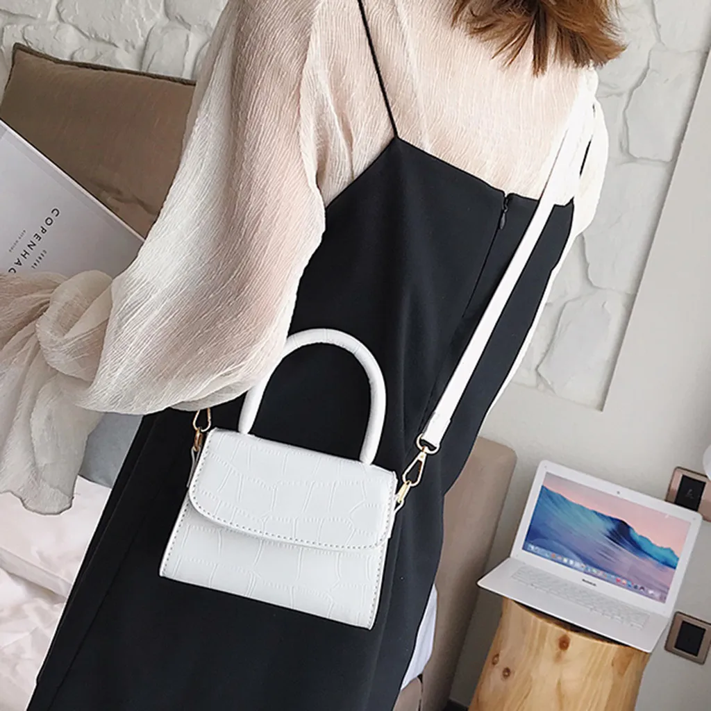 Крокодиловый узор сумки через плечо для женщин 2019 маленькая сумка на цепочке из