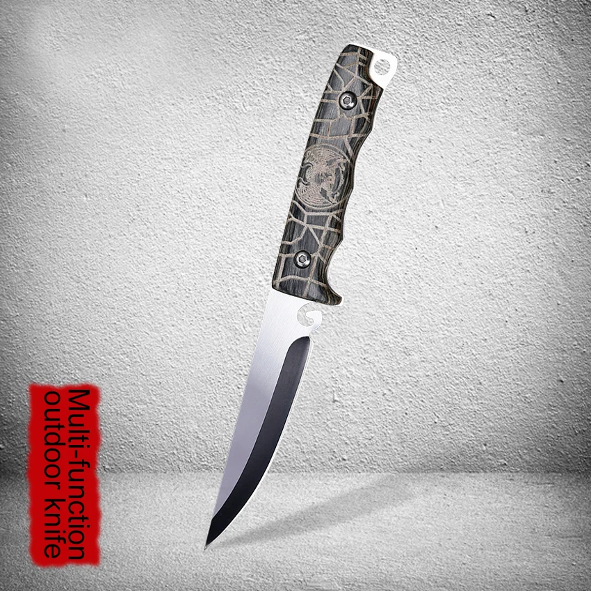5 cr13 стальной песочный светильник 58HRC ретро кольцо ручка коллекция прямой нож