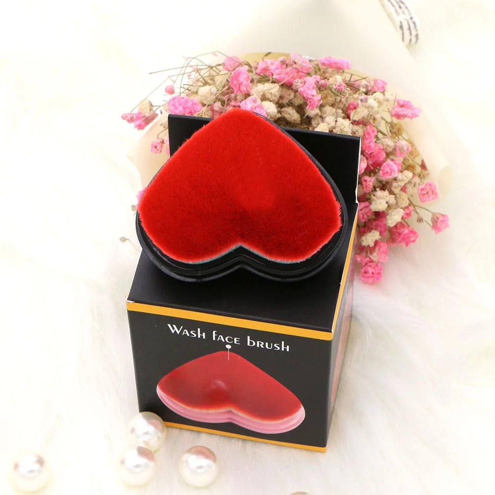 Кисть для основы в форме сердца BB крем кисти макияжа с зеркалом свободная кисть