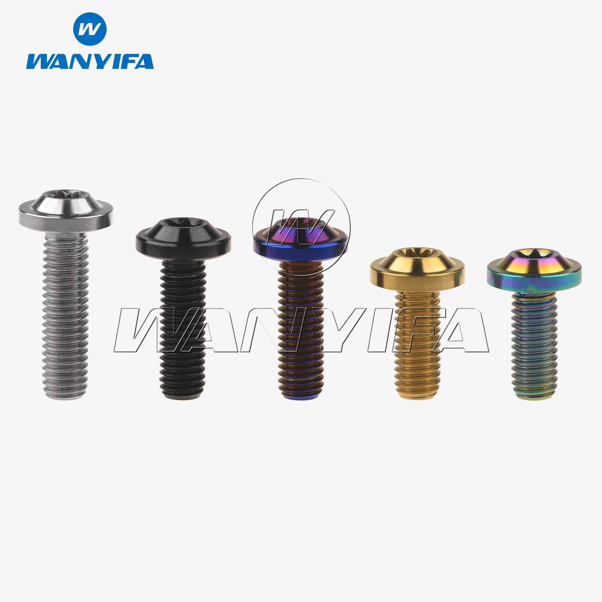 Wanyifa Tianium Ti болты M8x10/15/20/25/30/60/70 мм Torx T40 сливы головки диска винт болт