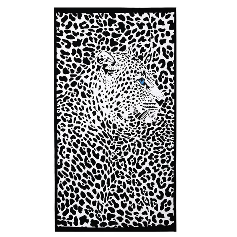 Пляжное полотенце из микрофибры мягкое банное с животными собака кошка для