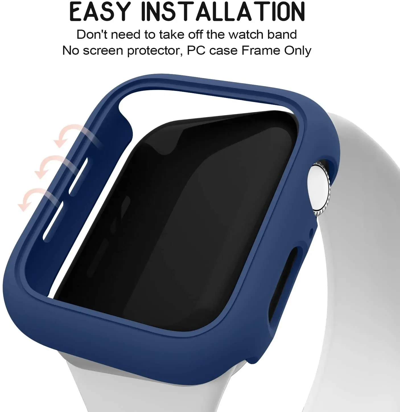 Matte Case for Apple Watch 7 41mm 45mm  , Hard PC Bumper Protective Cover Frame for iWatch 7 41mm 45mm