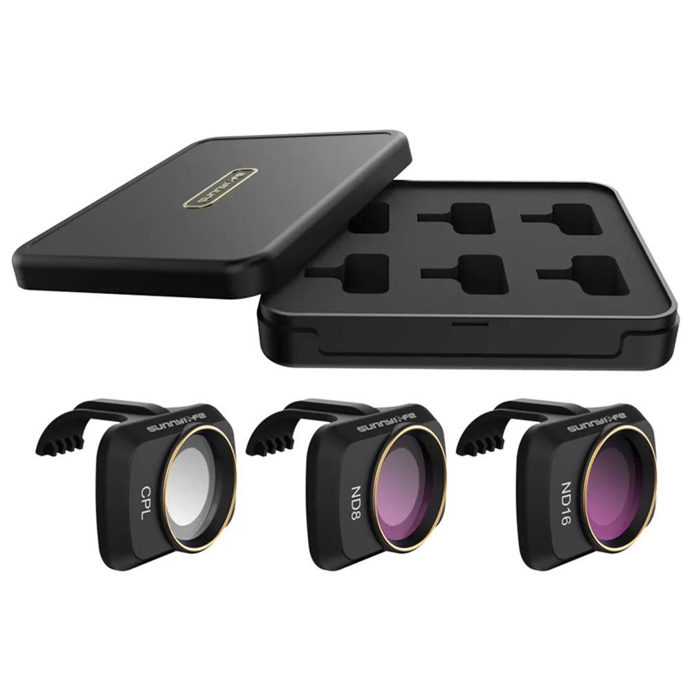 Набор фильтров SunnyLife CPL ND 8 16 из трех частей для DJI Mavic Mini 2 Избегайте чрезмерного