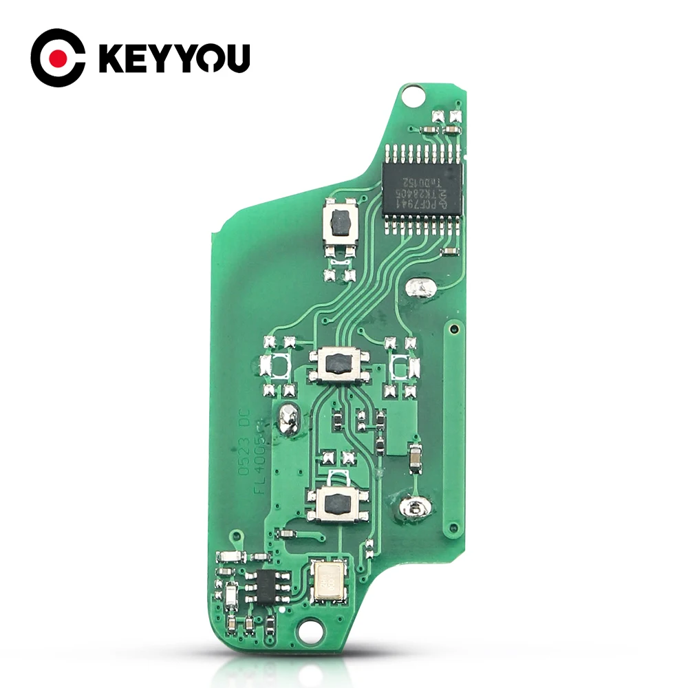 

KEYYOU 2x 2/3B FSK/ASK Remote Key Circuit Electronic For Peugeot 207 307 407 408 308 For Citroen Ce0523/Ce0536 With ID46 PCF7961