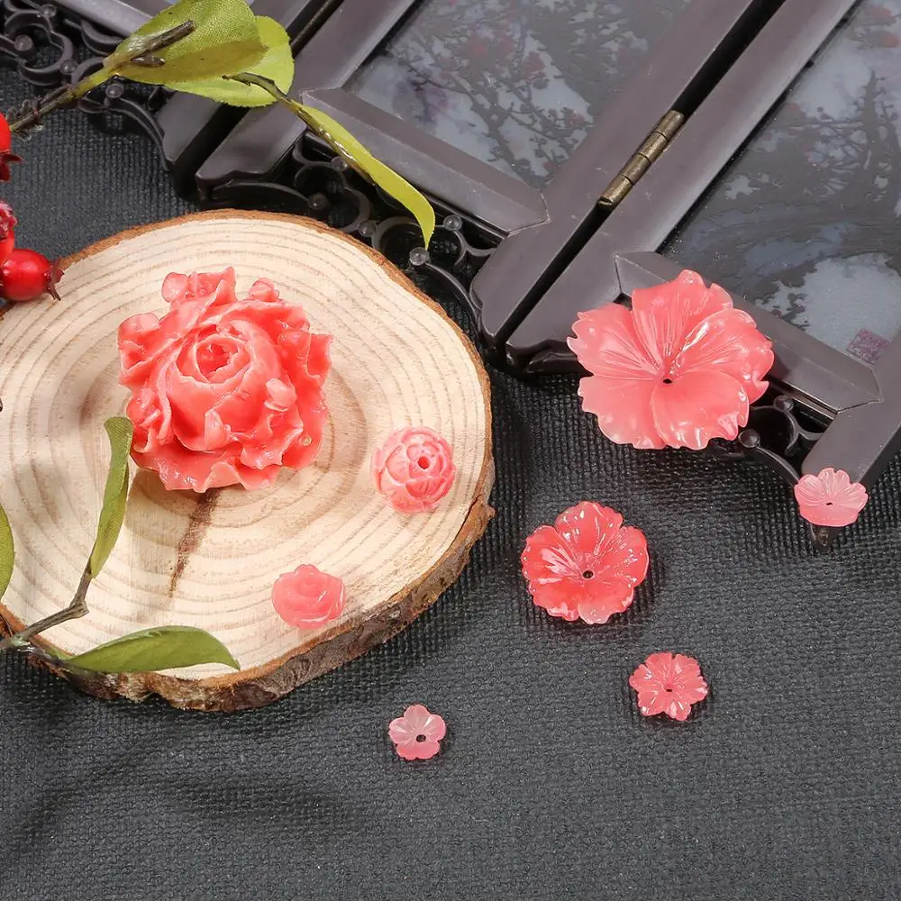 Лидер продаж подвеска из смолы в виде розы для женщин Модная бижутерия сделай сам