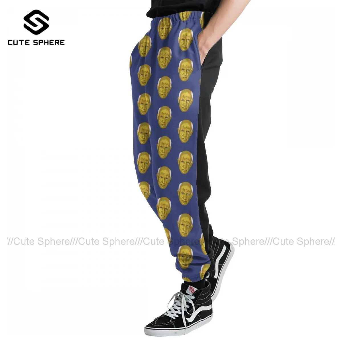 

Picasso Sweatpants Cheap Print Joggers Men Running Polyester Casual Pants