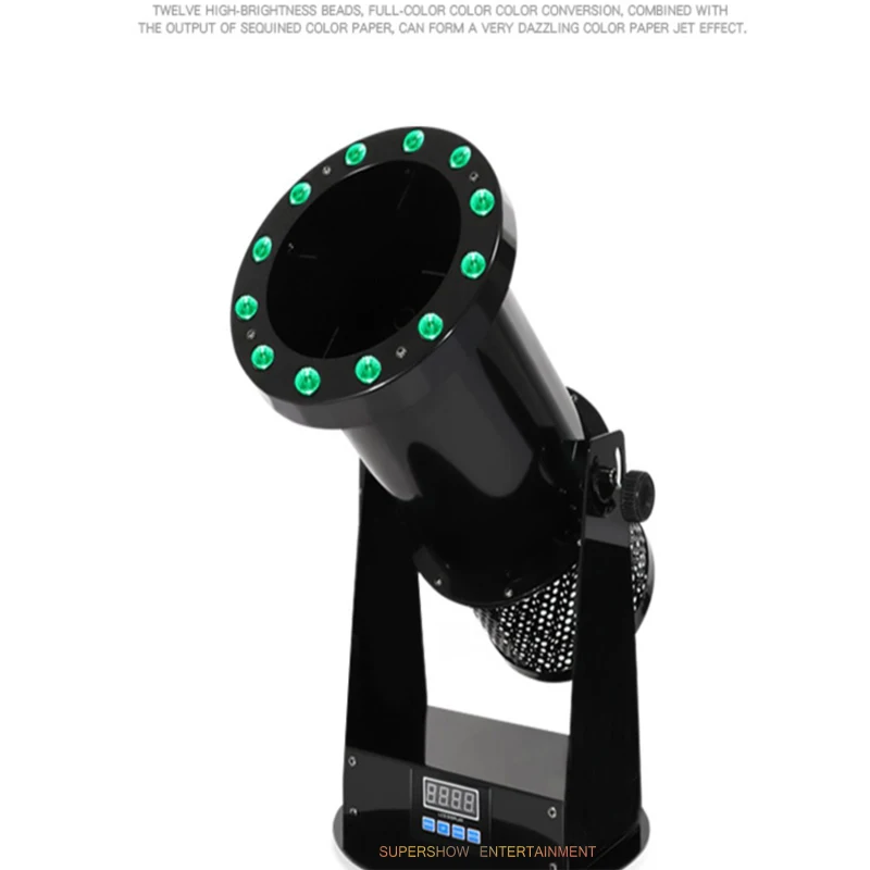 Новый 1200 Вт светодиодный RGB конфетти машина для свадьбы и танцев диджей вечерние