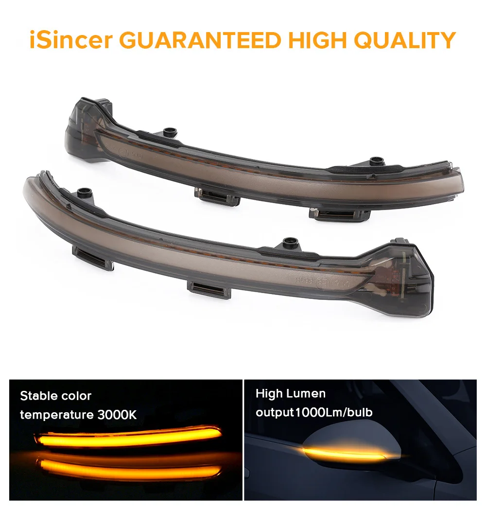 Динамический светодиодный поворотник светильник EMARK Копченый зеркала