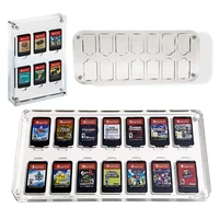 game card case for nintendo switch transparent acrylic nds cassette storage box holder 9 slot magnetic hard shell showcase dock