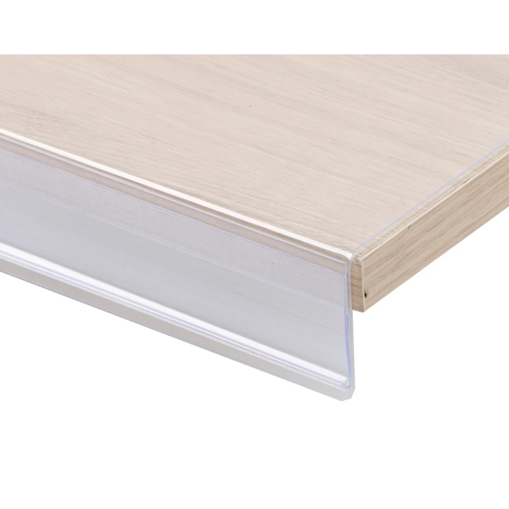 Moveable Pvc Glass Supermarket Warehouse Shelf Labels Frame Label Display Price Tag Holder Strip for Scanner Shelves Holders |