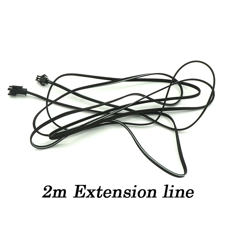2 meters long line 5 м подсветка для салона автомобиля Авто Светодиодная лента украшение гирлянда провод веревка трубопровод гибкий неоновый свет с 12 В USB Сигарета привод - Испускаемый цвет: 2 meters long line