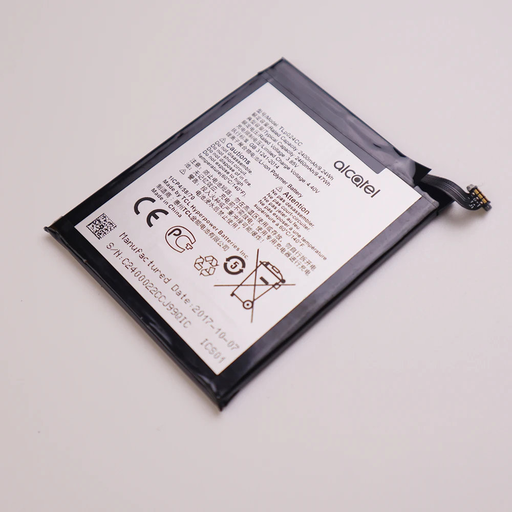 Высококачественная батарея TLP024C1/TLP024CJ/TLP024CC 2400mAh для Alcatel A3 OT-5046/Shine Lite OT-5080 5080X OT-5046D