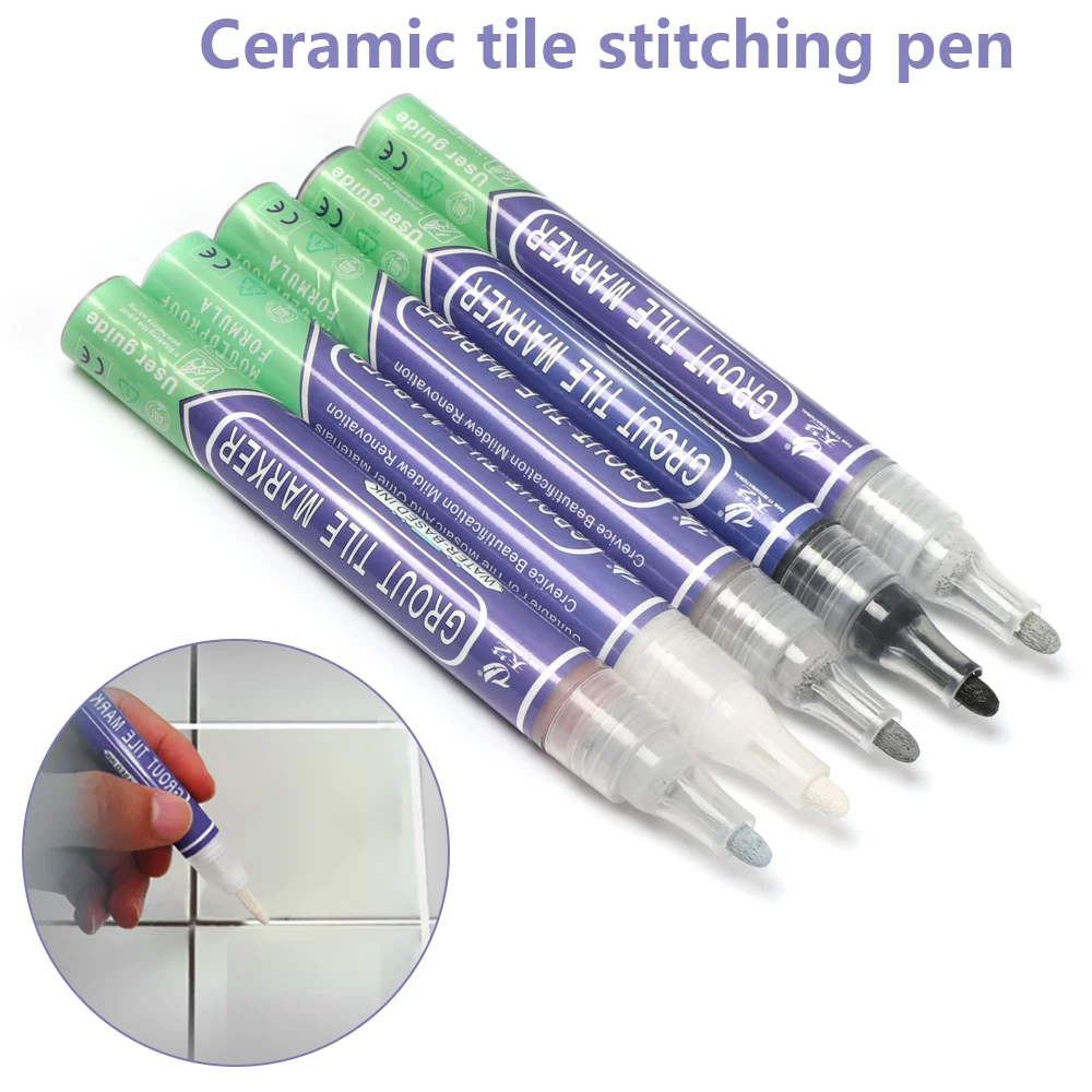 Ручка-маркер водонепроницаемая для отбеливания плитки 1 шт. | Канцтовары офиса и