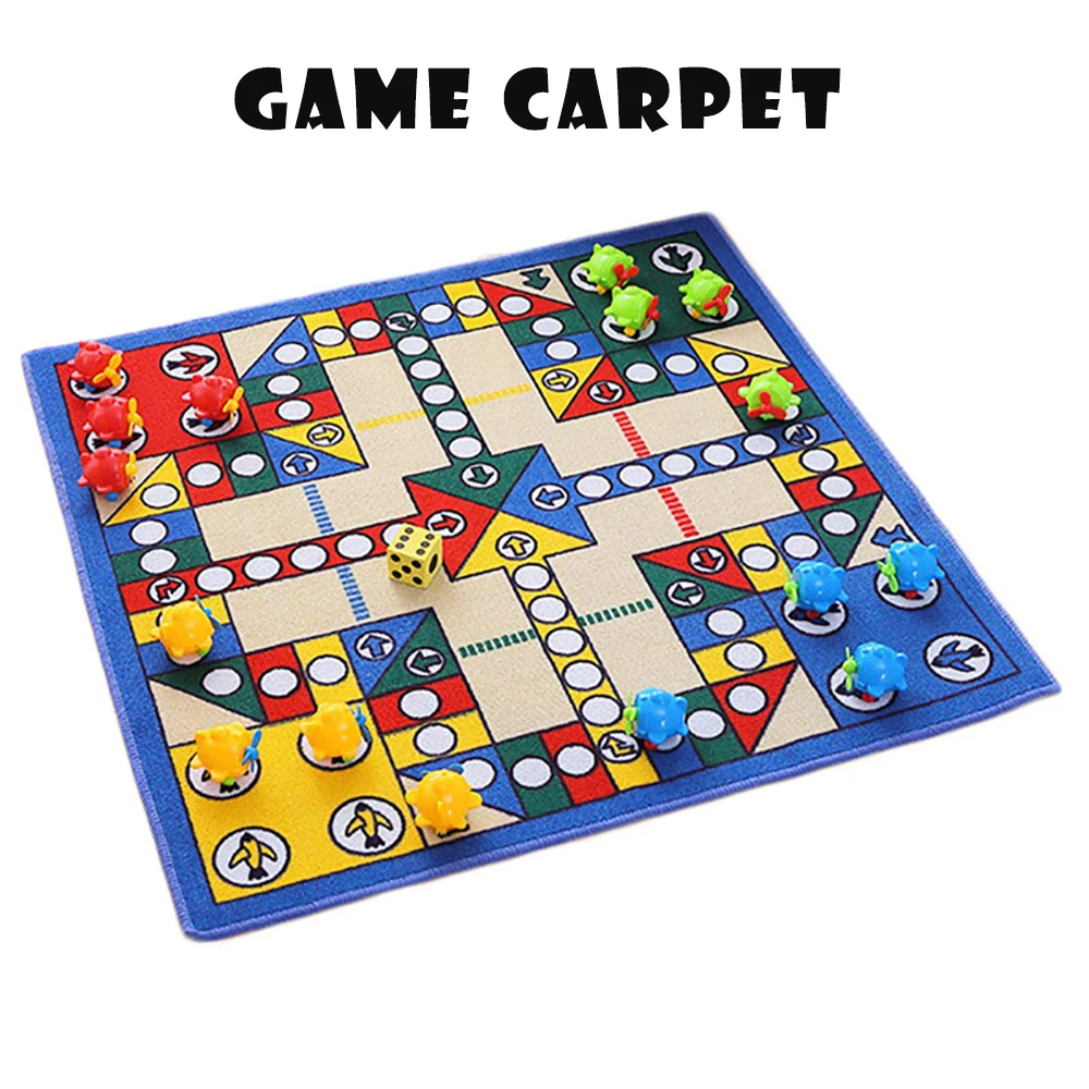 

Children Game Carpet Flying Chess Playmat Kid Rug with Rubber Backing For Baby Children Playing and Learning