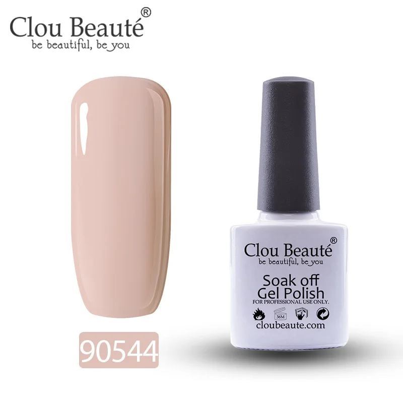 90544 Гель-лак для ногтей Clou Beaute 79 цветов полуперманентный замачивающийся лак для ногтей маникюрный УФ СВЕТОДИОДНЫЙ Цветной Гель-лак 10 мл серия Nude - Цвет: 90544