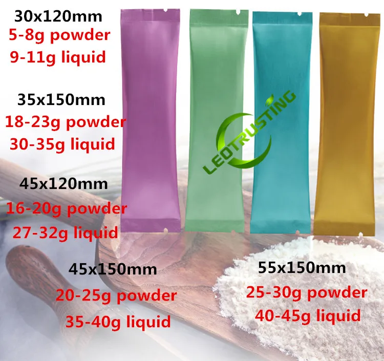 300 шт небольшие красочные Алюминий Фольга мешок с открытым верхом Кофе фрукты