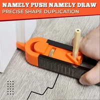profile scribing ruler contour gauge with lock for skirting scribe measuring shape gauge joinery woodworking tool
