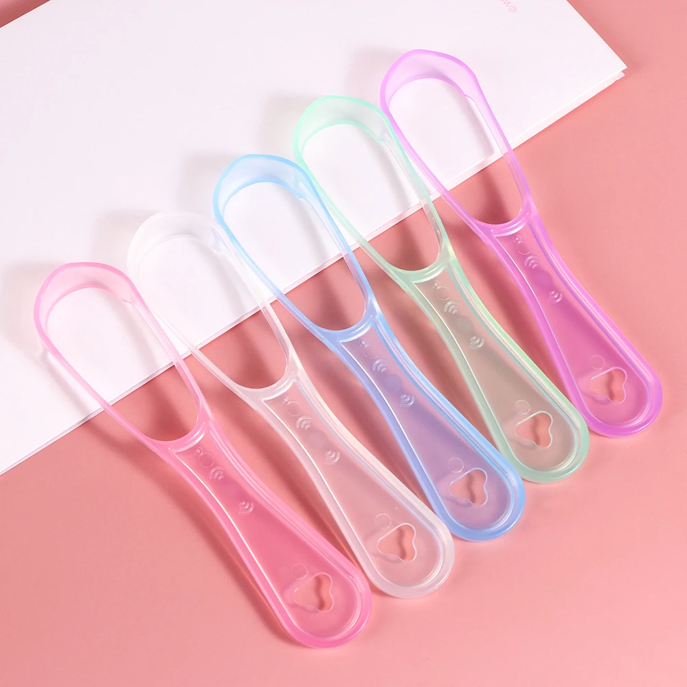 1 шт. двусторонний силиконовый скребок для языка|Зубные щетки| |