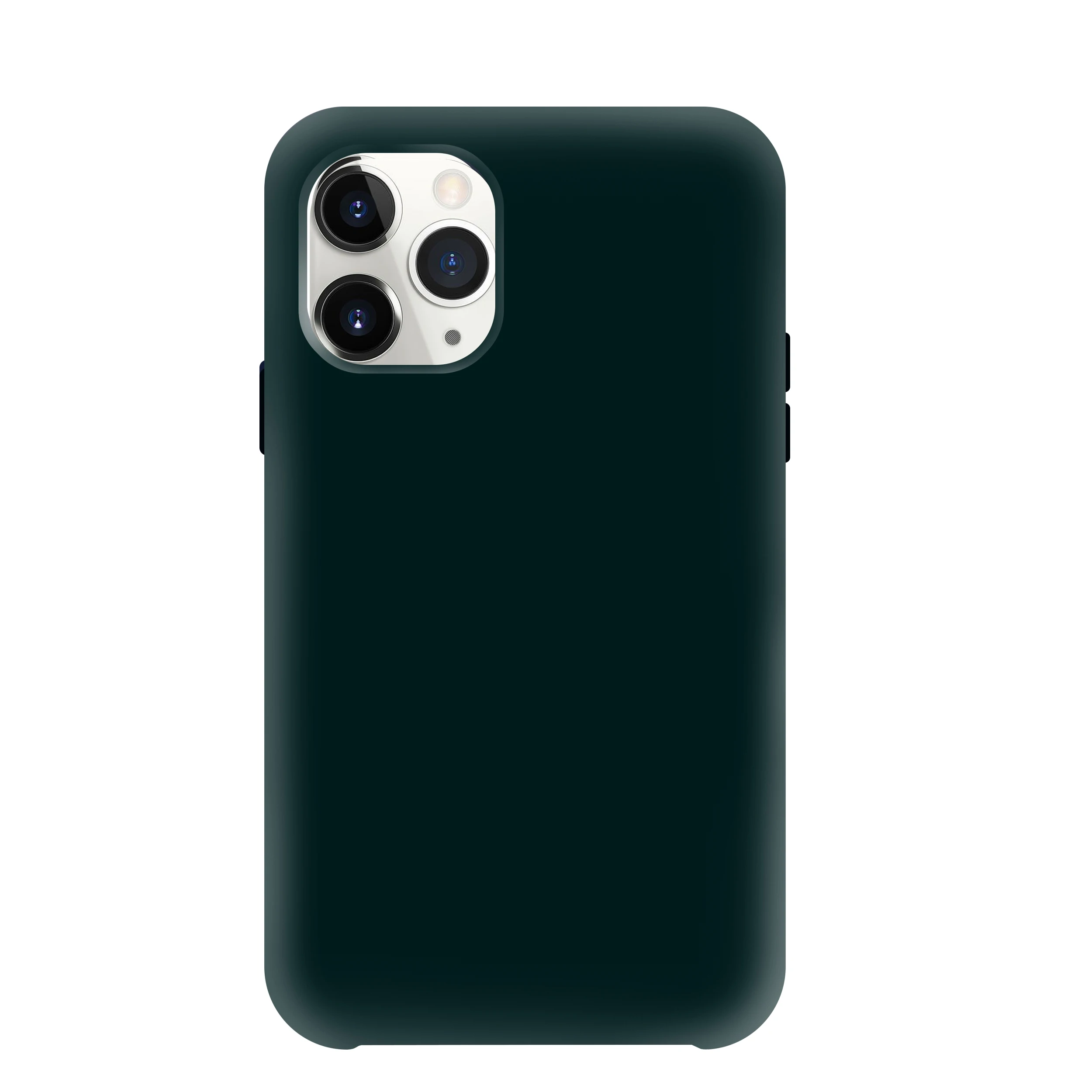Оригинальный официальный силиконовый чехол для iPhone 11 задняя крышка с логотипом