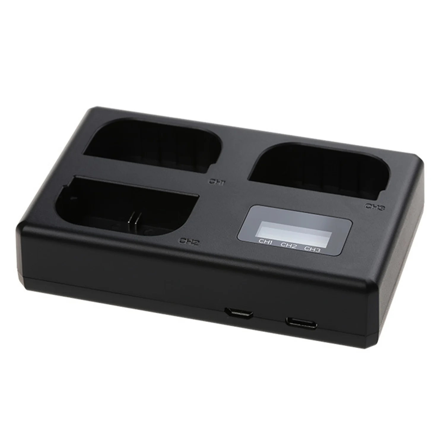 Зарядное устройство с тремя слотами для одновременной зарядки одного/трех