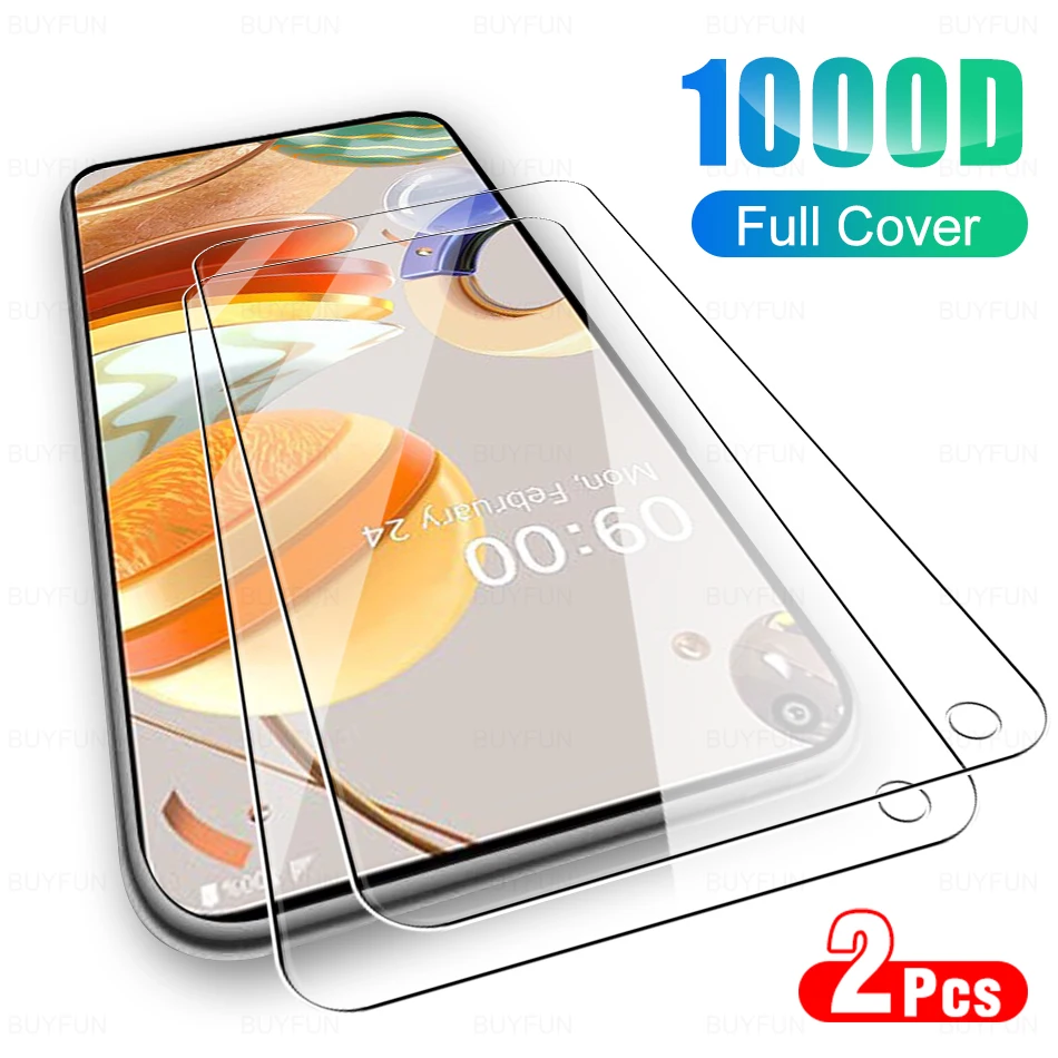 

Защитное стекло с полным покрытием для LG K61, защитное закаленное стекло для L G K 61 22 K22 K52 K42 K41S Q52, пленка для защиты экрана, 2 шт.