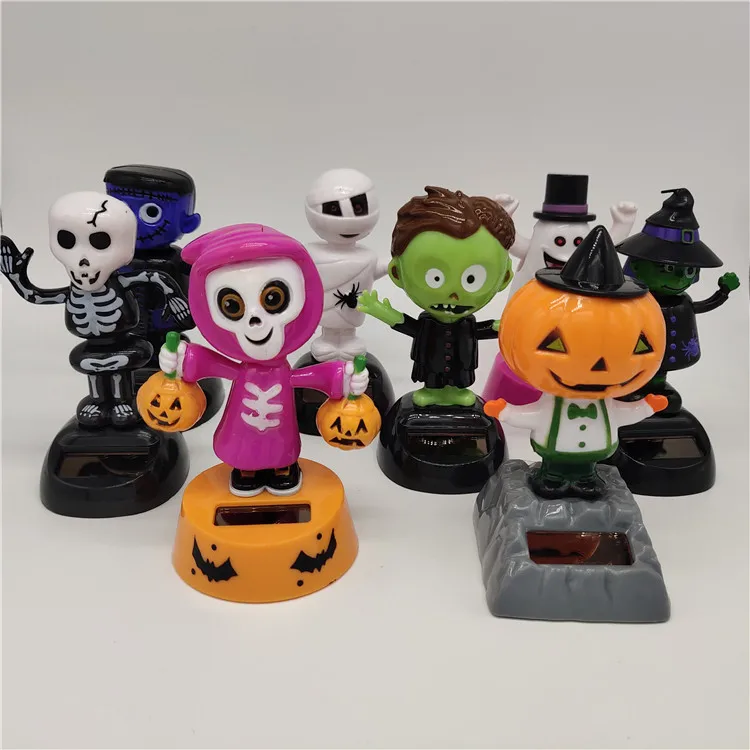 Solar Powered Halloween Swinging Dancing Animated Bobble Toy Gift Novelty Happy Girls Toys For Children |