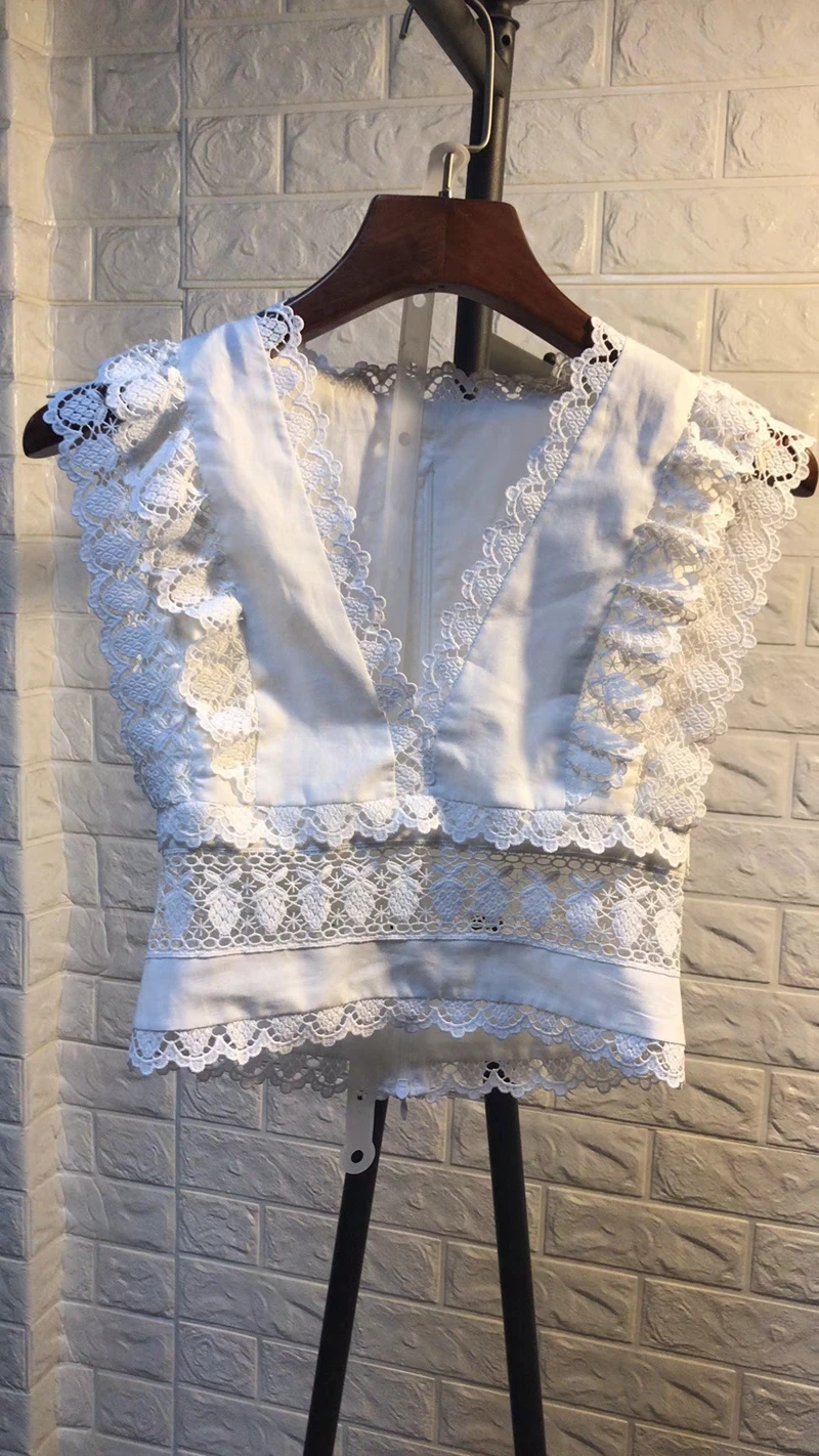 Для женщин белые укороченные женские топы льняные блузки|Майки| |