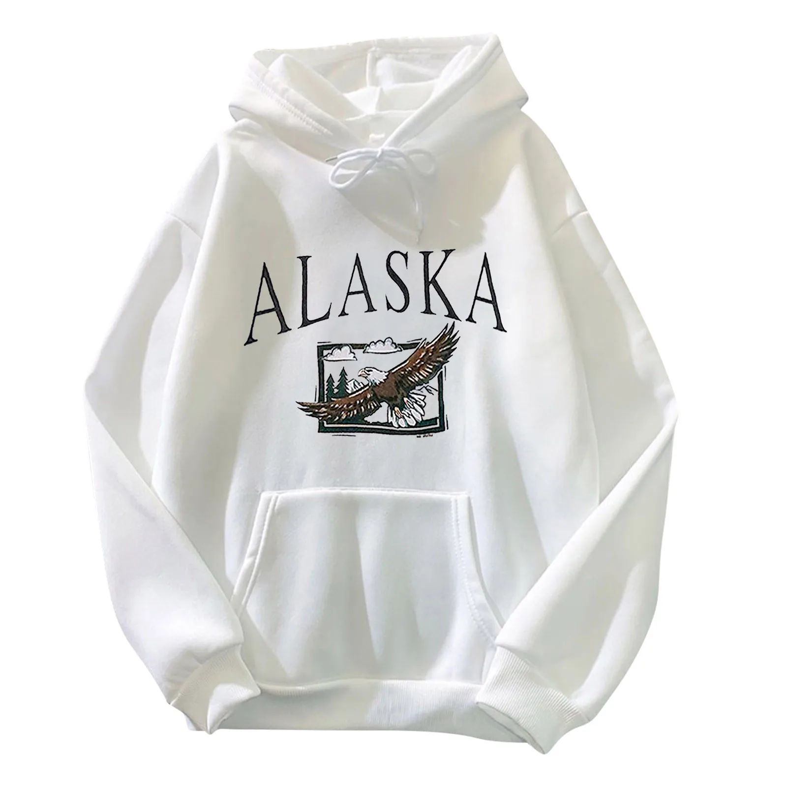 2021 Women's Anime Print Long-sleeved Sweatshirt Casual Blouse Pullover Autumn Streetwear Oversized Hoodie толстовка женская