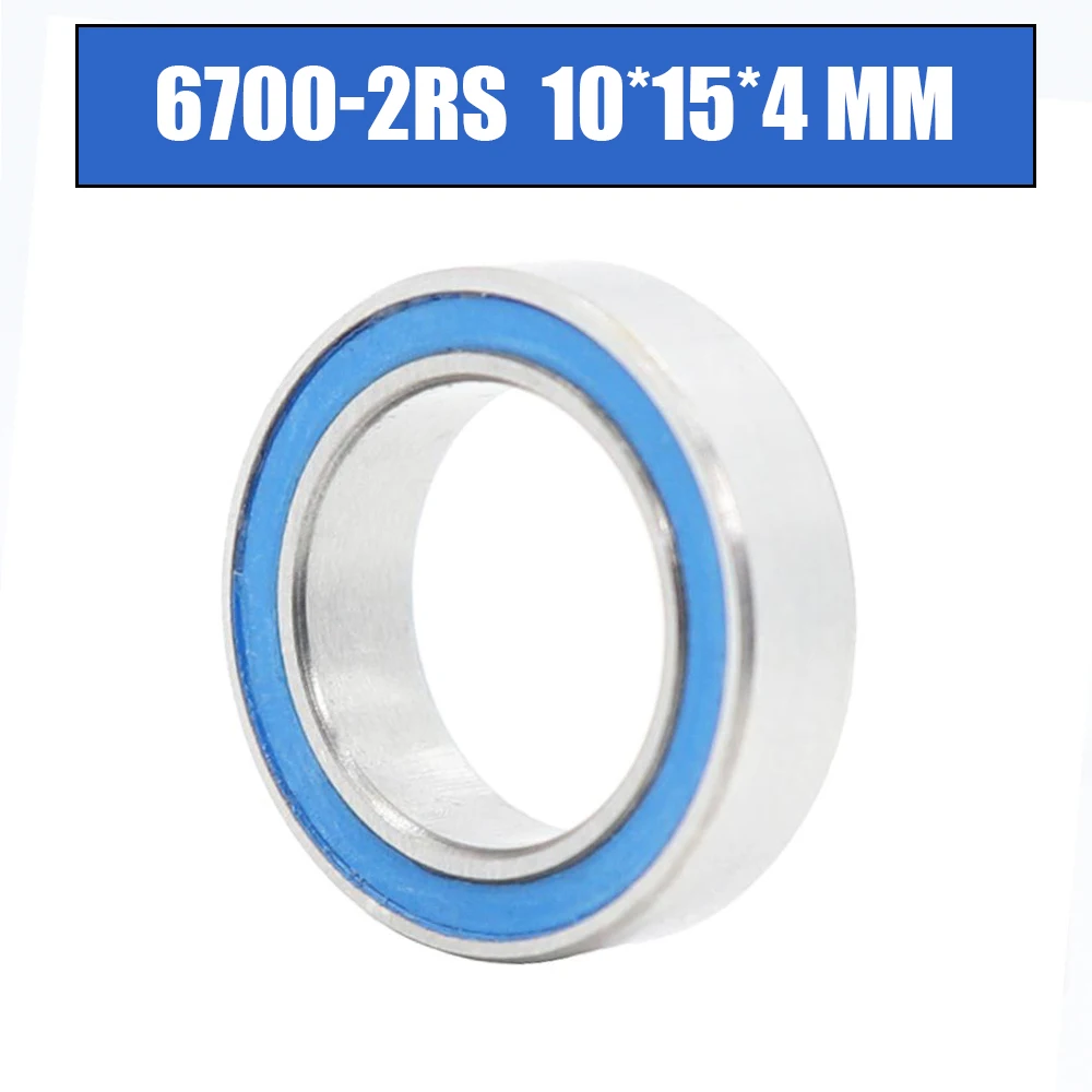 6700Rs Cuscinetto 10Pcs 10X15X4Mm Abec-3 Hobby Elettrico Rc Auto Camion 6700 Rs 2Rs Palla Cuscinetti 6700-2Rs Blu Sigillato
