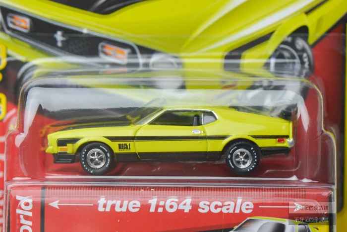 Авто World AW Cars 1972 Ford Mustang Mach 1 1/64 масштаб коллекция металл литье под давлением модель