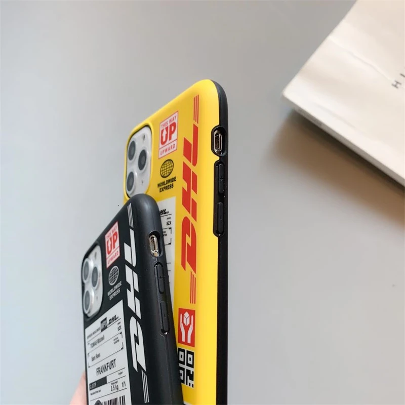 Мягкий чехол Trend Street DHT для Iphone 11 Xs Pro XR Max 7 8 6 6s Plus роскошный из ТПУ с желтой