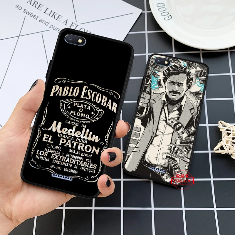 Narcos Pablo Escobar серебро или свинец силиконовый чехол для Redmi 4A 4X5 плюс 5A 6 Pro 6A 7 7A K20 S2 Go |