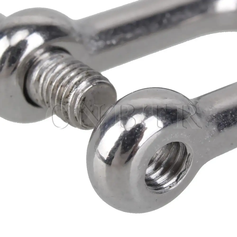 

CNBTR 10 Pieces 35x32mm Silver 304 Stainless Steel M6 D Shackle Rigging Tool