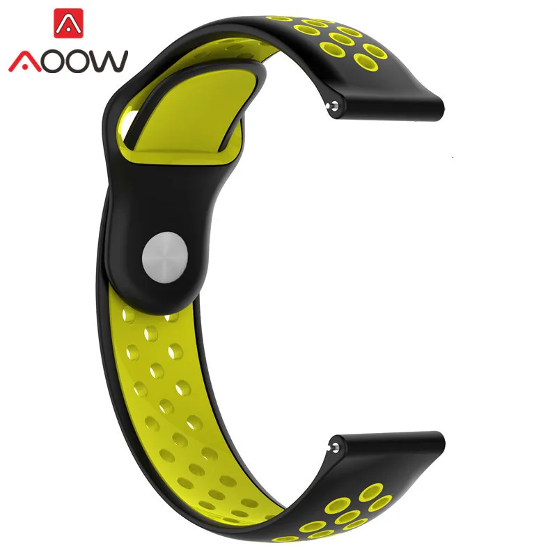 20 мм силиконовый ремешок для часов samsung Galaxy Watch Active 42 мм gear S2 классический Huami Amazfit BIP huawei watch 2 спортивный ремешок