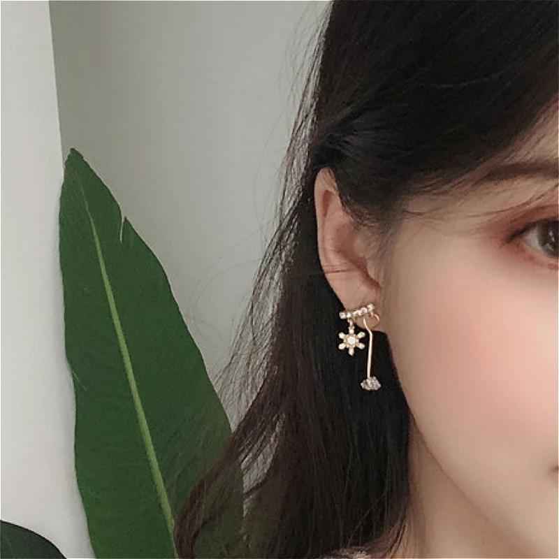 2 шт./компл. женские серьги элегантные жемчужные в форме сердца персикового цвета