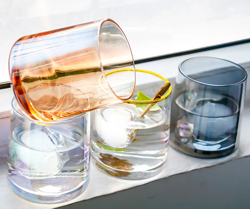 Комплект из 2 предметов 250 мл модные разноцветное дом утренняя стеклянные стаканы