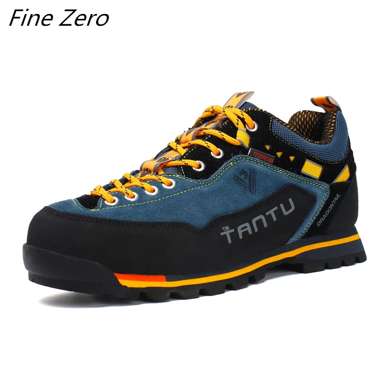 Blue Yellow 01 Новые мужские ботинки мужские резиновые военные рабочие ботинки до лодыжки размер 39-46 осенне-зимние ботинки мужские кроссовки уличная спортивная обувь - Цвет: Blue Yellow 01
