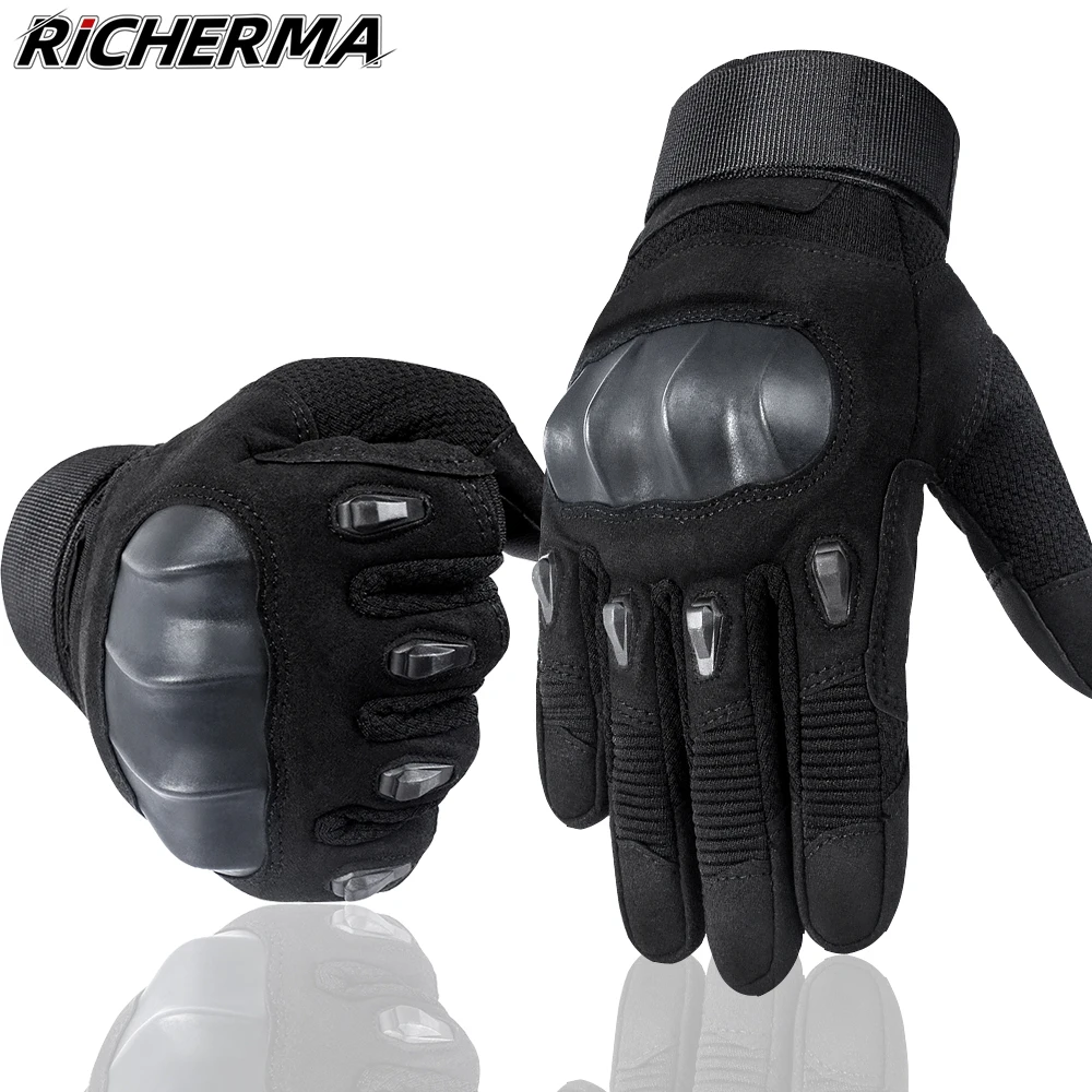 

Летние мотоциклетные перчатки для мужчин, прочные черные тактические митенки для кастыков, эндуро, мотокросса, для сенсорных экранов, в сти...