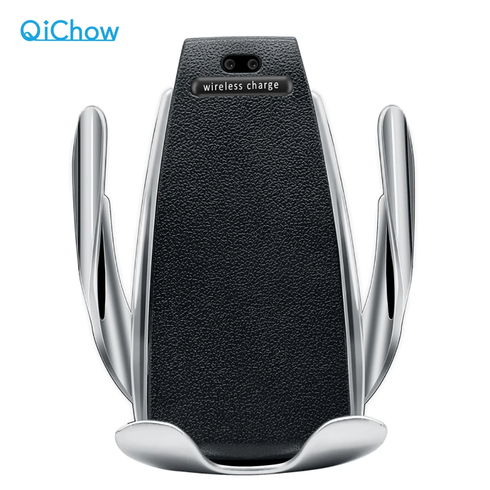 

Qi Беспроводное зарядное устройство для телефона S5 автоматический зажим Быстрая зарядка держатель телефона в автомобиле для iPhone xr Huawei Samsung с...