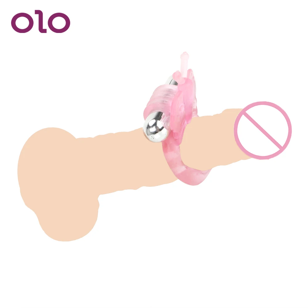 Кольцо-вибратор OLO для стимуляции клитора кольцо на пенис задержки эякуляции