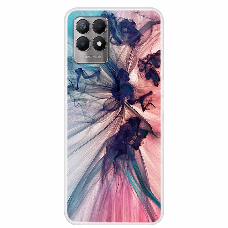 for oppo realme 8i case luxury silicone tpu soft cover phone case for realme 8 pro 4g 5g shockproof marble bumper funda coque free global shipping
