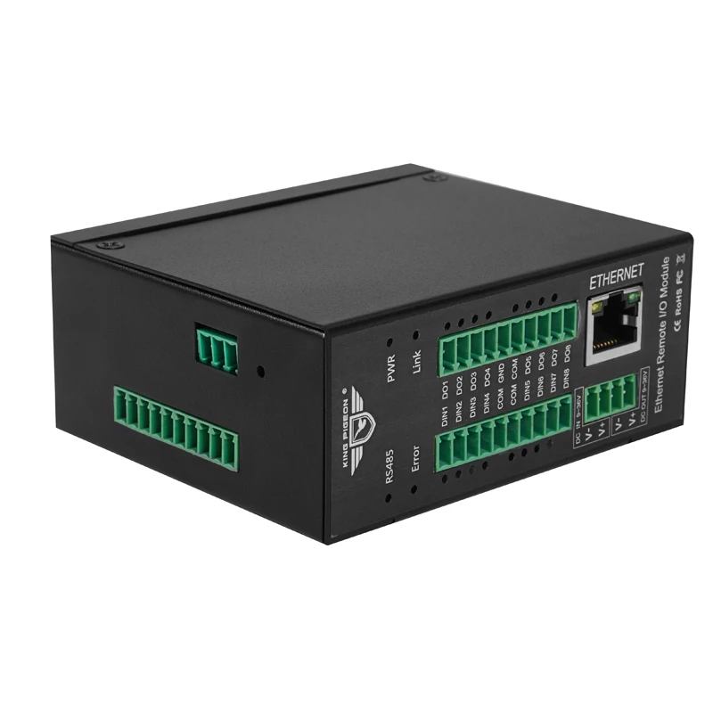 Модуль Modbus TCP Ethernet IO Каскадный модуль RTU meters 4 цифровых выхода интеллектуальное
