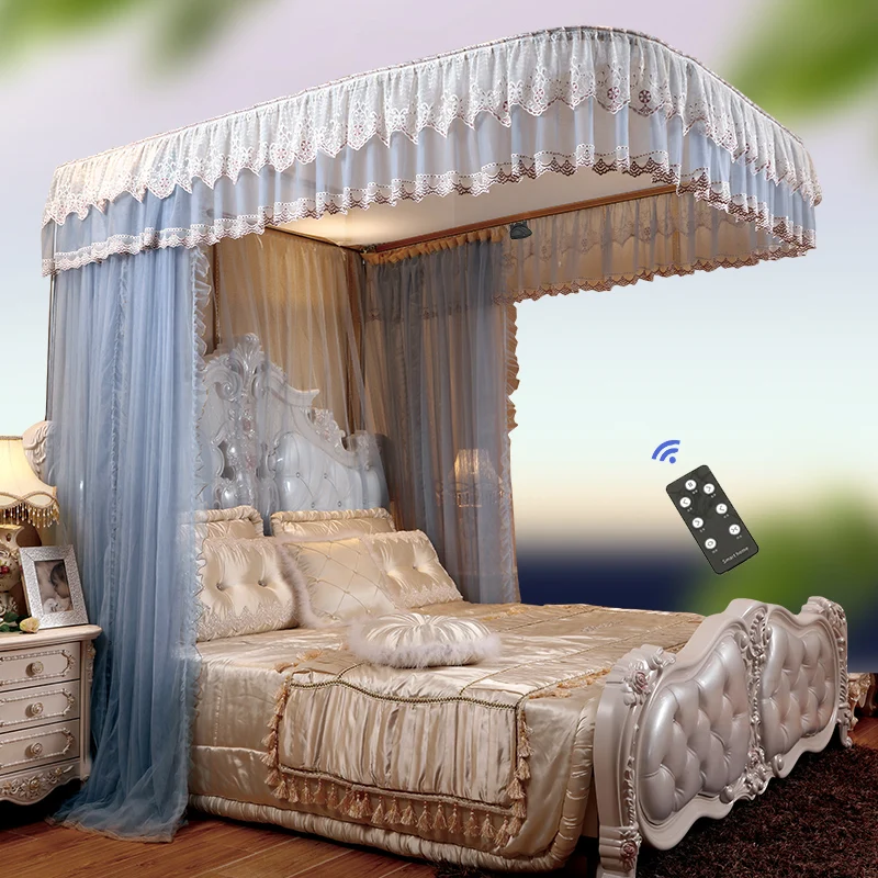 Электрический москитная сетка Бытовая 1 8 м кровать U образная дорожка утолщенная фотосетка для спальни