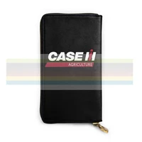 new case ih tractor agriculture logo new mens and womens smart leather wallet credit card bank card bag long mobile wallet