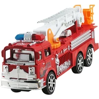 simulation fire engine pull back toy inertial fire truck toy childrens toy car large inertia simulation fire truck ladder model