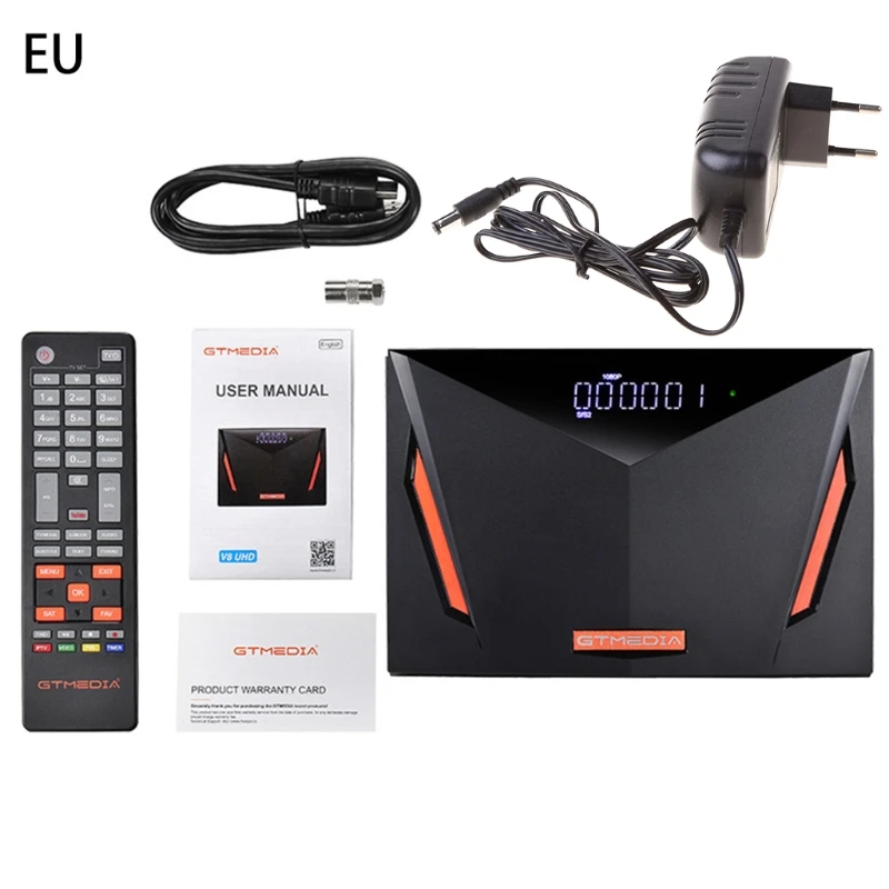 

Gtmedia v8 uhd dvb s2 receptor de satélite builtin wifi suporte h.265 DDVB-S/s2