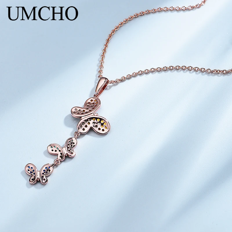 Женское ожерелье из серебра 925 пробы с бабочкой | Украшения и аксессуары