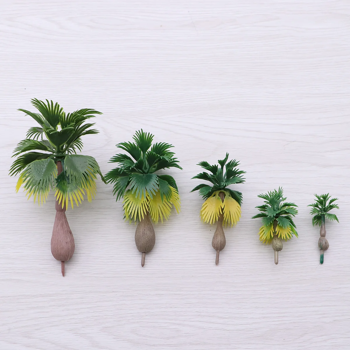 

12pcs Model Tree Palm Trees Tropical Forest Landscape Scale N Z 1:100-1:300