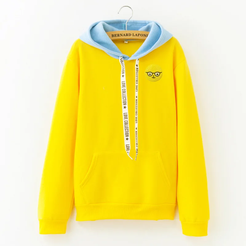 Женская толстовка с капюшоном и длинным рукавом круглым вырезом|Пуловеры| |