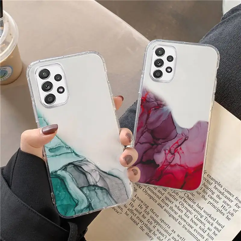 

art design fashion aesthetic Vintage Colorful Marble Phone Case Transparent For Huawei P20 P30 P40 honor mate 8X 9X 10i Pro Lite